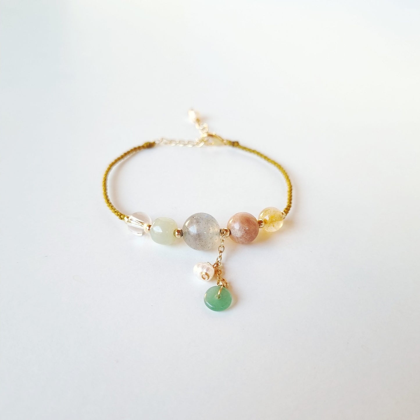 Pulsera de Piedra de Sol y Piedra de Luna