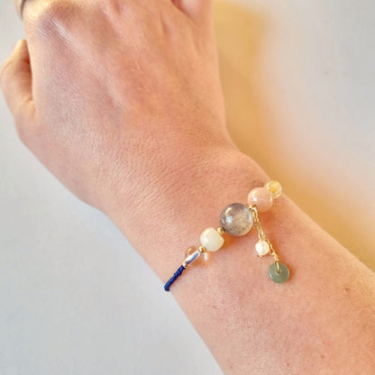 Pulsera de Piedra de Sol y Piedra de Luna