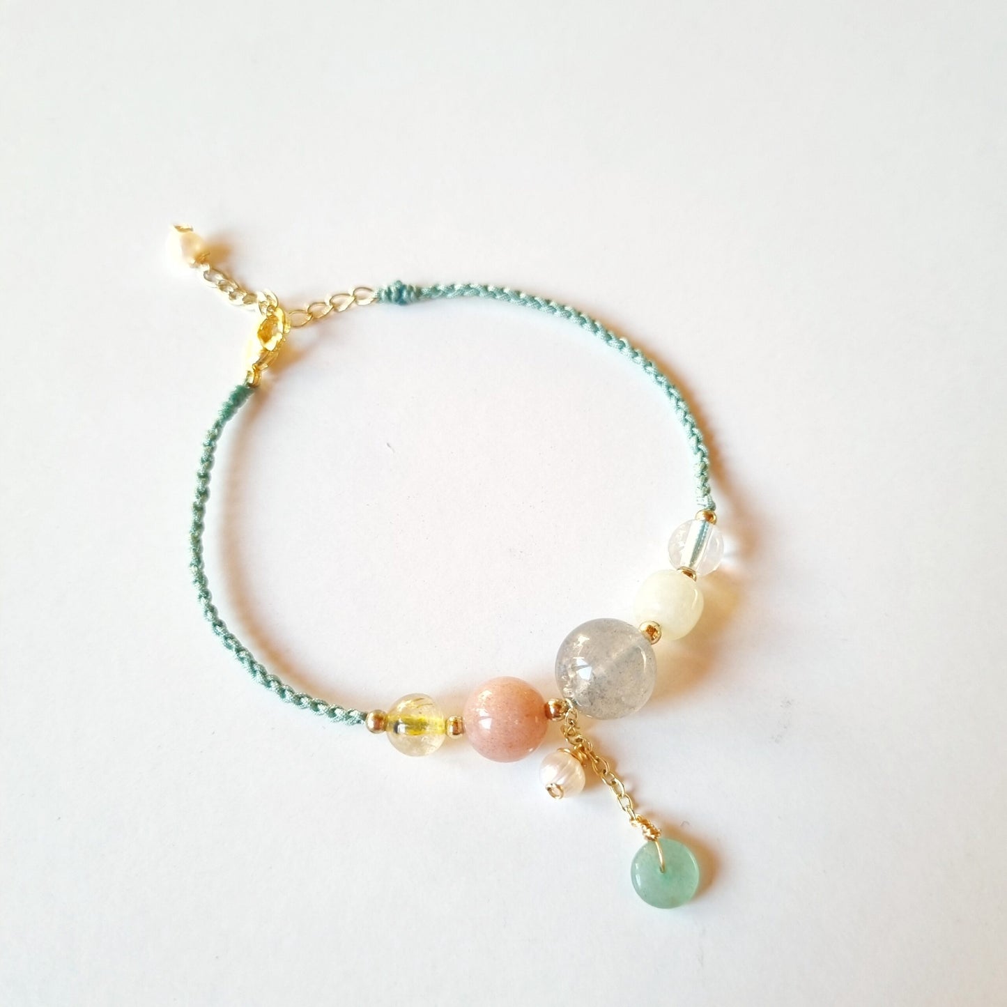 Pulsera de Piedra de Sol y Piedra de Luna