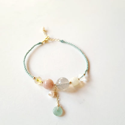 Pulsera de Piedra de Sol y Piedra de Luna