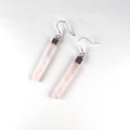 Aros Rectángulos de Cuarzo Rosa