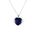 Collar Corazón de Lapislázuli · Acero