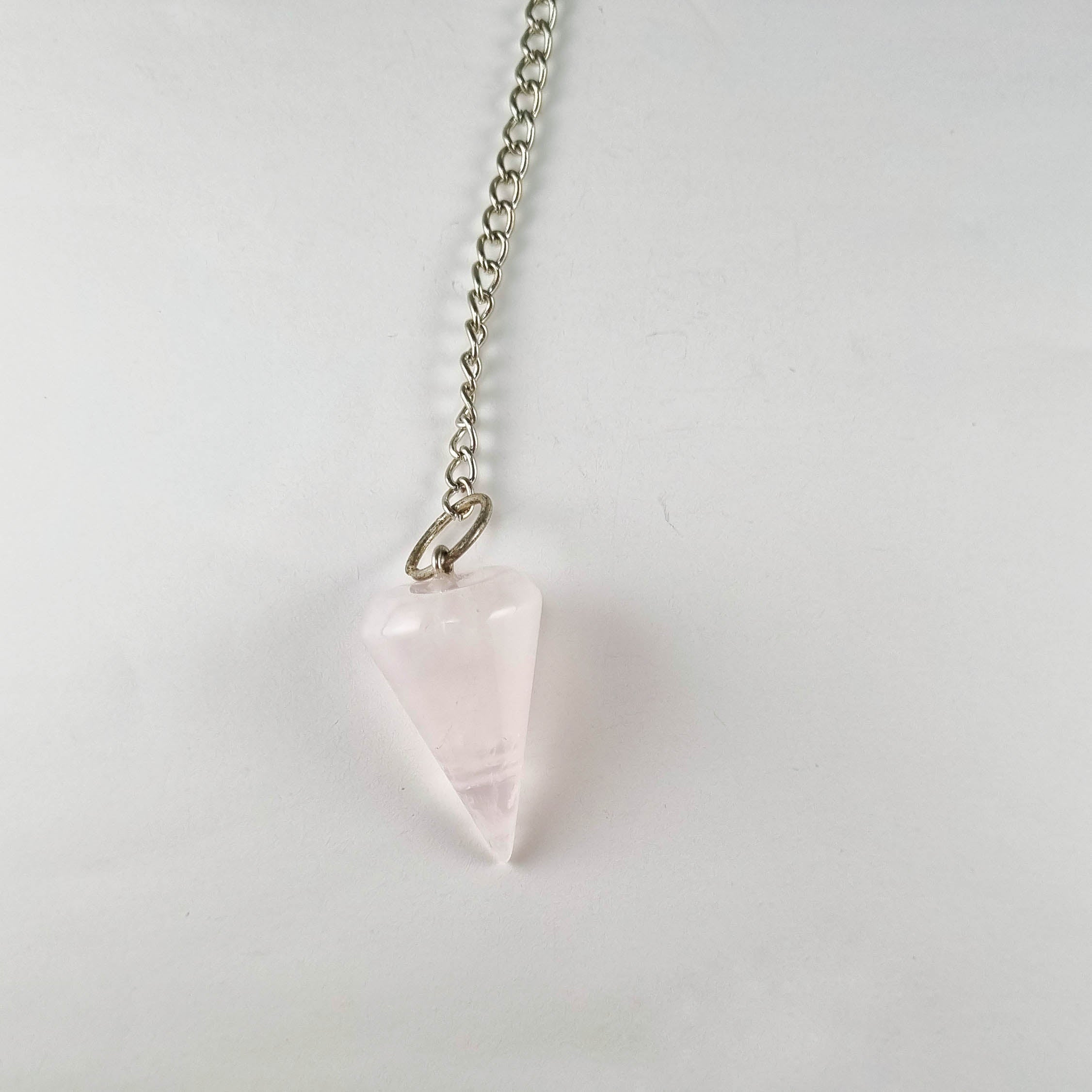 Péndulo de Cuarzo Rosa · Amor y Conexión Interior