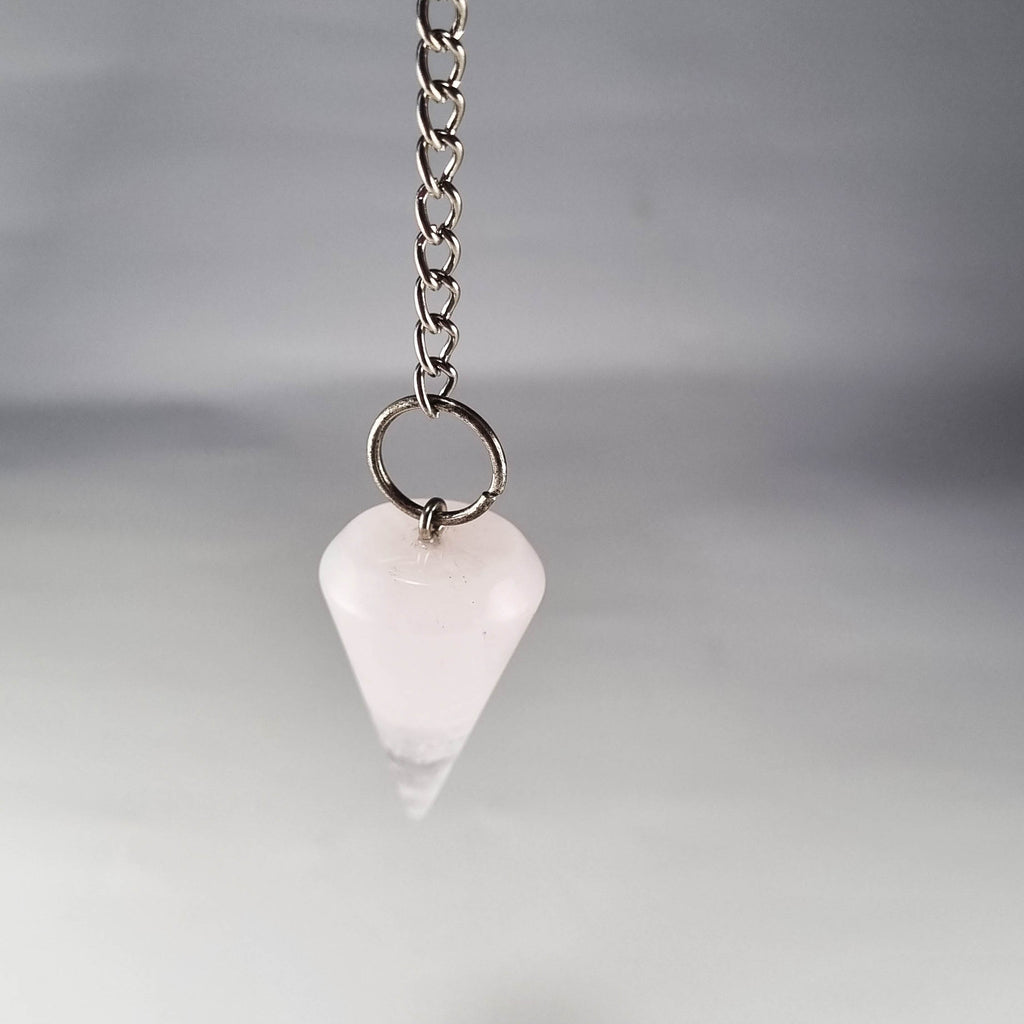 Péndulo de Cuarzo Rosa · Amor y Conexión Interior