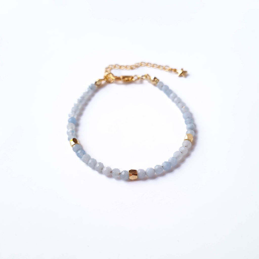 Pulsera Aguamarina · Calma y Fluidez