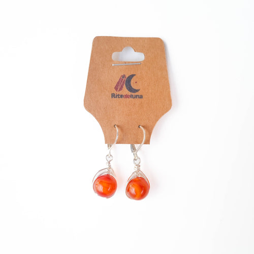 Aros Esferas de Energía · Cornalina